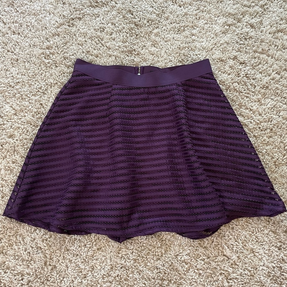 Purple Torrid lace overlay skirt size 1